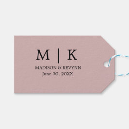 Etiqueta Para Presente Mínimo e Chic | Casamento preto e rosa