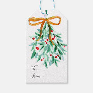 Etiqueta Para Presente Mistletoe Christmas Tag