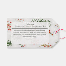 Mistura de Chocolate Quente de Natal Ramos e Bagas