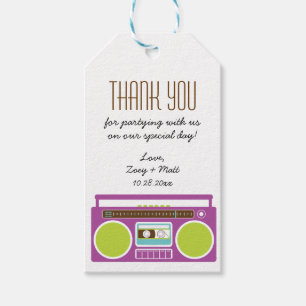 Etiqueta Para Presente Mistura de Invólucro da Boombox Limão Roxo de Casa