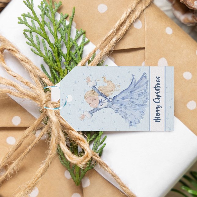 Etiqueta Para Presente Moça Princesa Encantada Flocos de Neve (Criador carregado)