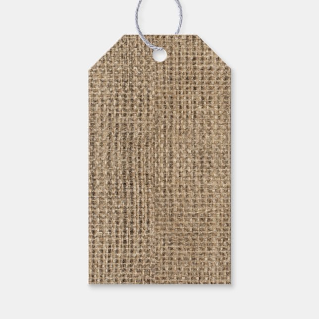 Etiqueta Para Presente Modelo - Burlap Russo (Frente)