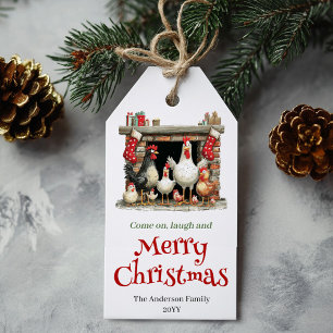 Etiqueta Para Presente Modelo de Etiqueta de Presente de Natal com Frango