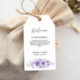 Etiqueta Para Presente Modelo De Favor De Casamento Roxo,