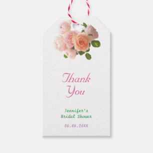 Etiqueta Para Presente Modelo de texto de agradecimento manuscrito floral