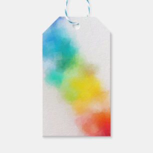 Etiqueta Para Presente Modelo Moderno de Vazio Personalizado Vermelho Ros