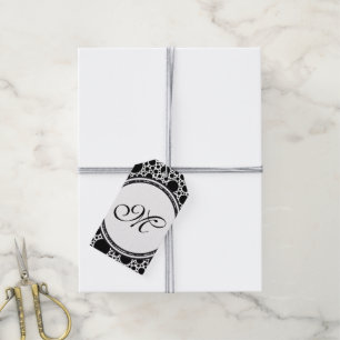 Etiqueta Para Presente Modelo - Personalize seu texto, monograma e backgr