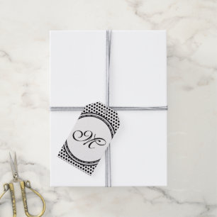Etiqueta Para Presente Modelo - Personalize seu texto, monograma e backgr