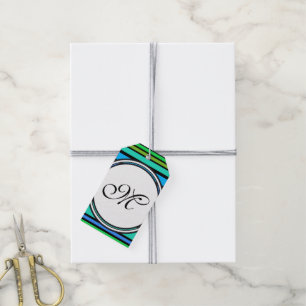 Etiqueta Para Presente Modelo - Personalize seu texto, monograma e backgr