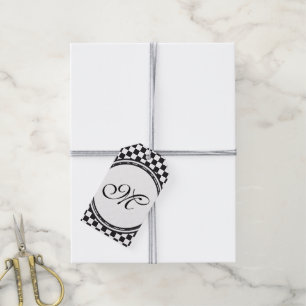 Etiqueta Para Presente Modelo - Personalize seu texto, monograma e backgr