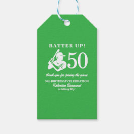 Etiqueta Para Presente Modern Baseball Player Men's 50th Birthday