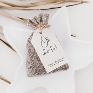 Etiqueta Para Presente Modern Boho Beige Oh Que Família Divertida