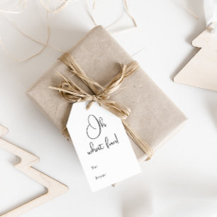 Etiqueta Para Presente Modern Boho Oh Que Divertido Para E De