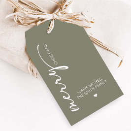 Etiqueta Para Presente Modern Christmas Favor Tags