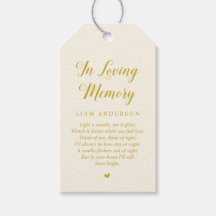 Modern Classy Dourado, Serviço de Memorial Funeral