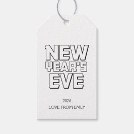 Etiqueta Para Presente Modern New Year’s Eve Party