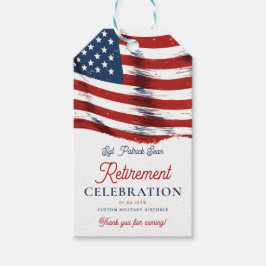 Etiqueta Para Presente Moderna bandeira Americana 4º de julho Reforma do