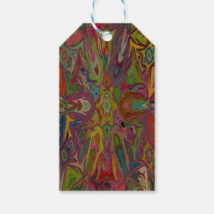 Etiqueta Para Presente Moderno Art Deco Multicolore