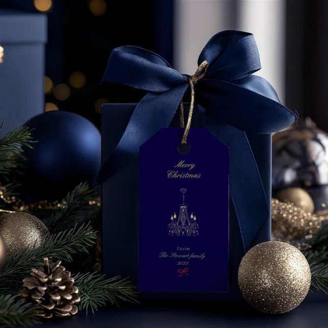 Etiqueta Para Presente Moderno Elegante Desenhou Feliz Natal (Modern Elegant Hand Drawn Merry Christmas Gift Tags)