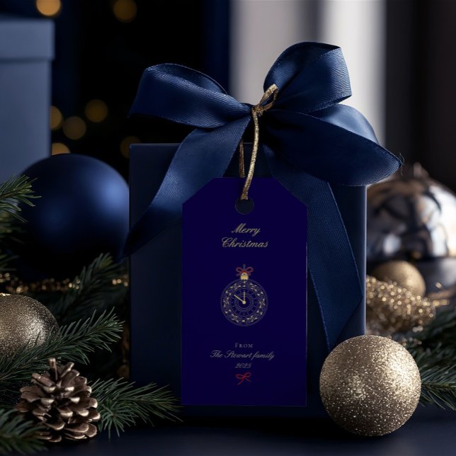 Etiqueta Para Presente Moderno Elegante Desenhou Feliz Natal (Modern Elegant Hand Drawn Merry Christmas Gift Tags)