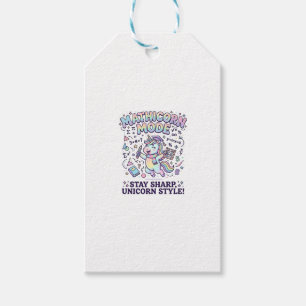 Etiqueta Para Presente Modo Unicórnio Mathicorn Encantador Fundo Branco D