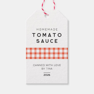 Etiqueta Para Presente Molho de tomate moderno caseiro com design