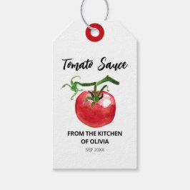 Etiqueta Para Presente Molho De Tomate Watercolor