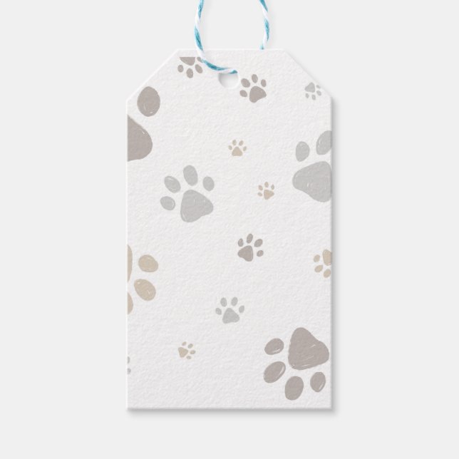 Etiqueta Para Presente Mon Toutou French Dog Birthday Party Napkins (Frente)