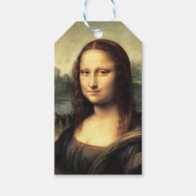 Etiqueta Para Presente Mona Lisa Leonardo da Vinci (Frente)
