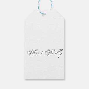 Etiqueta Para Presente Monograma 3d de Letra Mínima