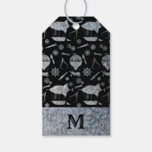 Monograma de Aeronaves Steampunk de Zinco prata