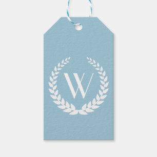 Etiqueta Para Presente Monograma personalizado elegante