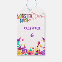 Etiqueta Para Presente Monster Mash Gift Tags - Kids Party Labels
