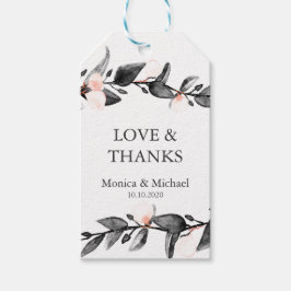 Etiqueta Para Presente Moonlight Bloom | NOMES DE Casamento Obrigado Favo