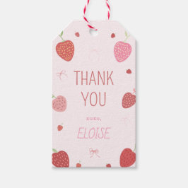 Etiqueta Para Presente Morango 1rua Berry Primeiro Aniversário Favorecer