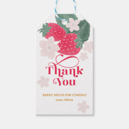 Etiqueta Para Presente Morango Muito Obrigado Moranguinho Favor Aniversár