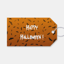 Etiqueta Para Presente Morcegos de Halloween