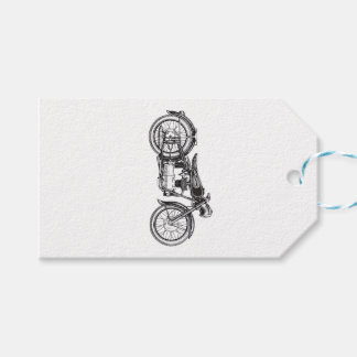 Etiqueta Para Presente Motocicleta Retroativa - Eu Amo Minha Motocicleta
