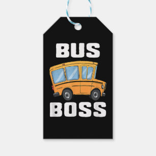 Etiqueta Para Presente Motorista de Ônibus da Escola de Barramento Funny