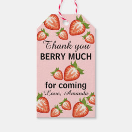 Etiqueta Para Presente Muito obrigado Berry Strawberry