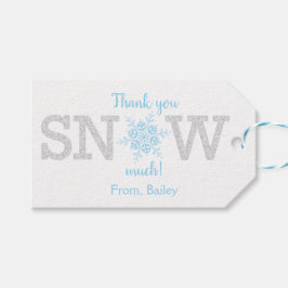 Etiqueta Para Presente Muito Obrigado NEVE Inverno Um TERRAlândrea Azul P