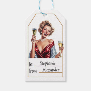 Etiqueta Para Presente Mulher Elegante Vintage  Personalizado para e de (