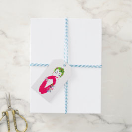 Etiqueta Para Presente Mulheres Vintagais Fashionáveis Jingle Todo o Cami