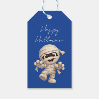 Etiqueta Para Presente Múmia Fofa Cartoon de Halloween | Personalize