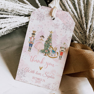Etiqueta Para Presente Mundo Mágico de Aniversário do Quebra-Nozes
