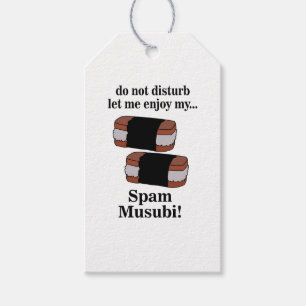 Etiqueta Para Presente Musubi Deixe-me Apreciar Meu Spam Musubi