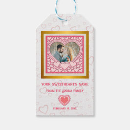 Etiqueta Para Presente Na moda Elegante cor-de-rosa