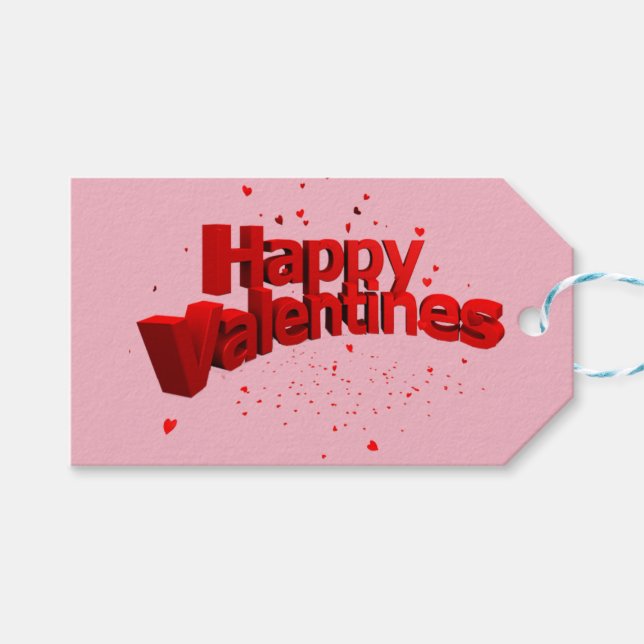 Etiqueta Para Presente Namorados Feliz (Frente (horizontal))