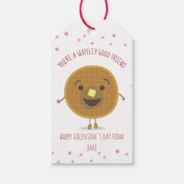 Etiqueta Para Presente Namorados Waffle Kid de Sala de Aula do Bom Amigo