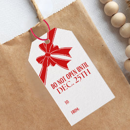 Etiqueta Para Presente Não Abra Até O Natal Papai Noel